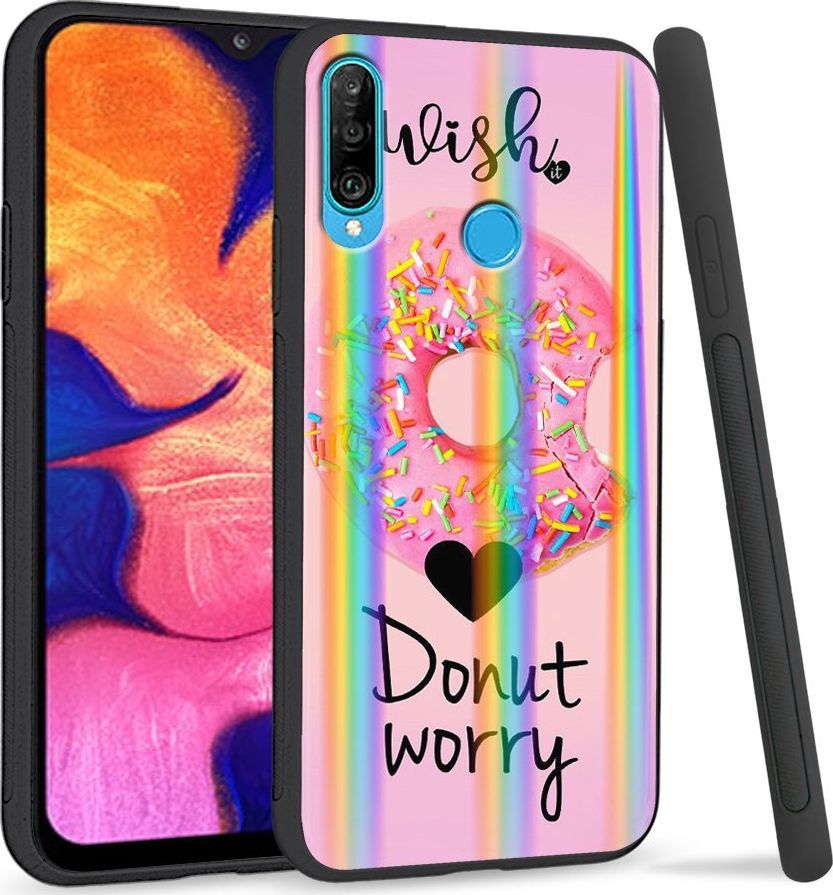 Super Fashion Etui Rainbow Series na Huawei P30 Lite Black Kitty 1