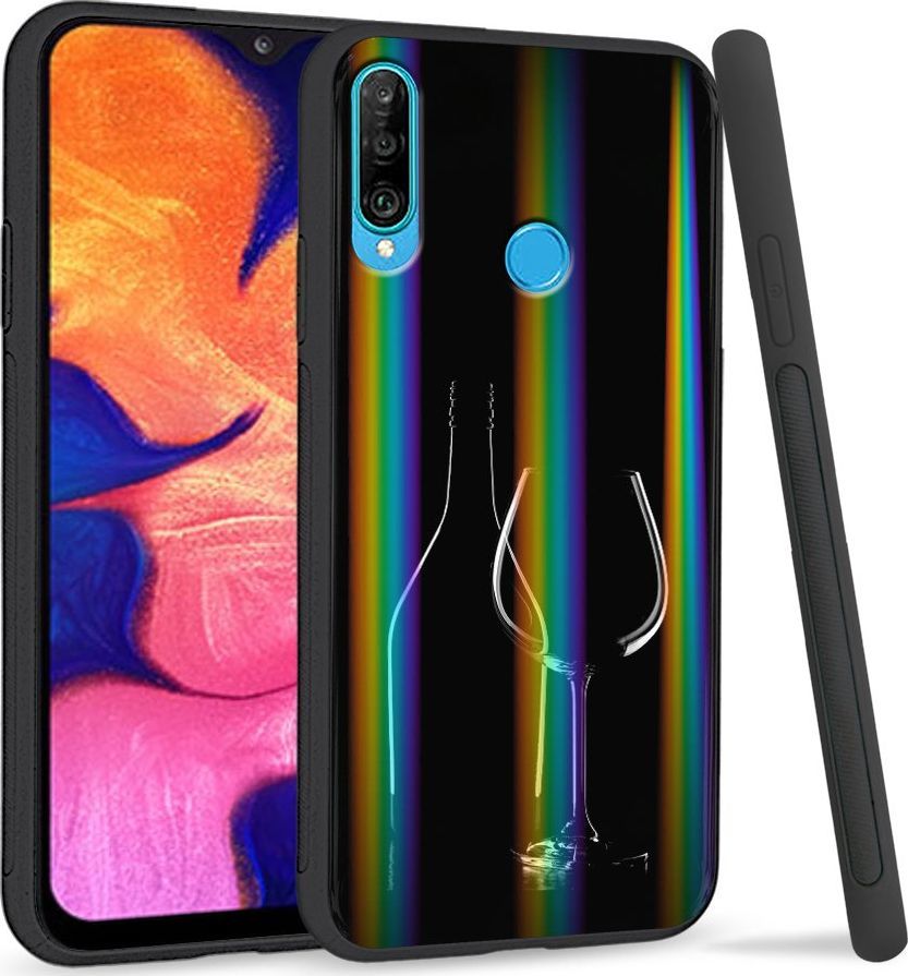 Super Fashion Etui Rainbow Series na Huawei P30 Lite Wino 1