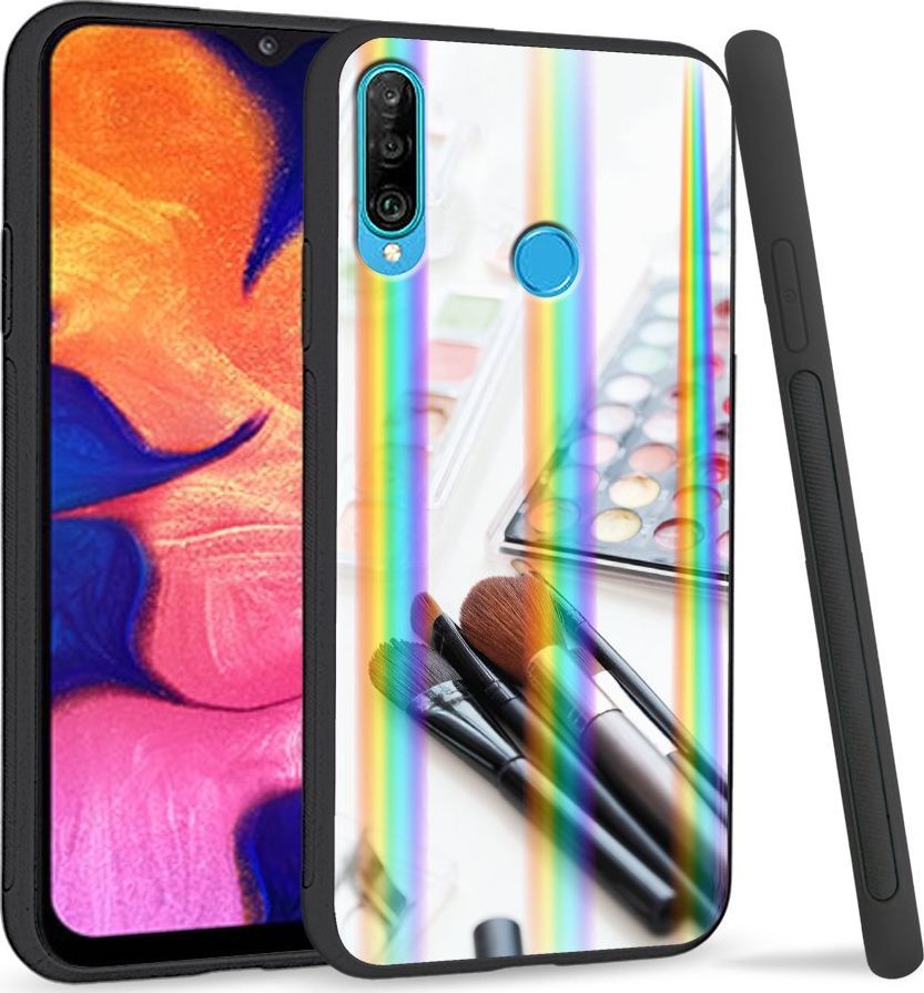 Super Fashion Etui Rainbow Series na Huawei P30 Lite Makijaż 1