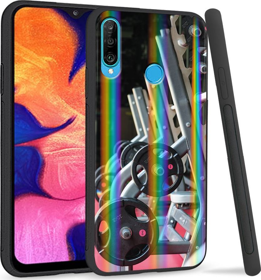 Super Fashion Etui Rainbow Series na Huawei P30 Lite Siłownia 1