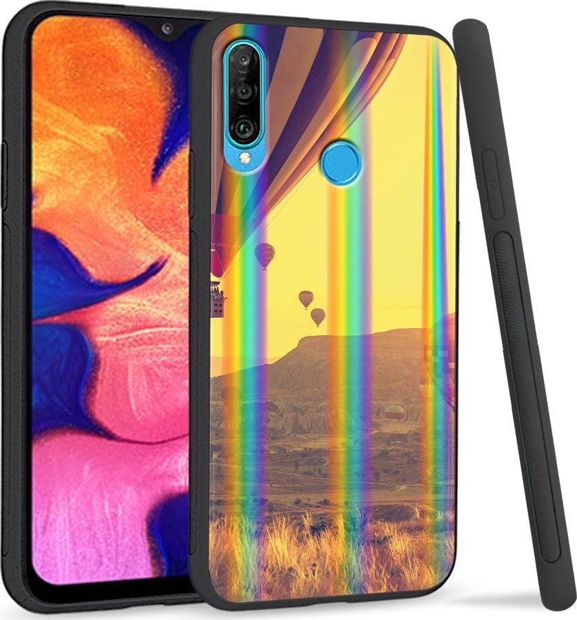Super Fashion Etui Rainbow Series na Huawei P30 Lite Lot balonem 1