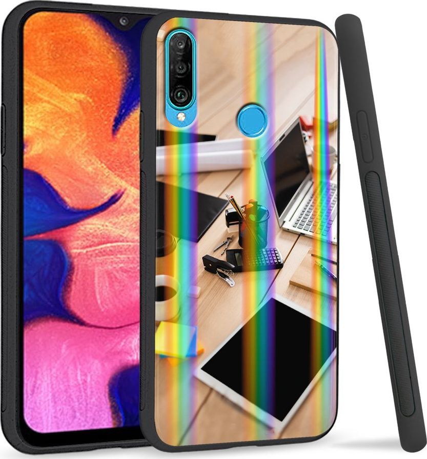 Super Fashion Etui Rainbow Series na Huawei P30 Lite Lubię moją pracę 1