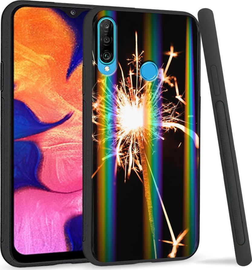 Super Fashion Etui Rainbow Series na Huawei P30 Lite Zimne ognie 1