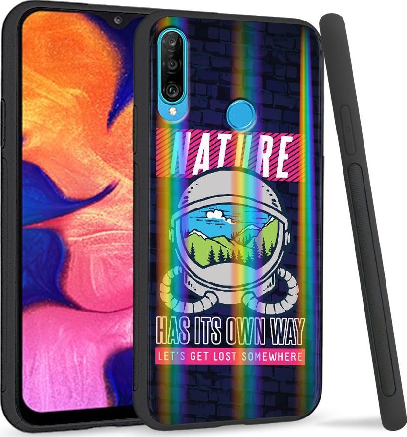 Super Fashion Etui Rainbow Series na Huawei P30 Lite Nature 1