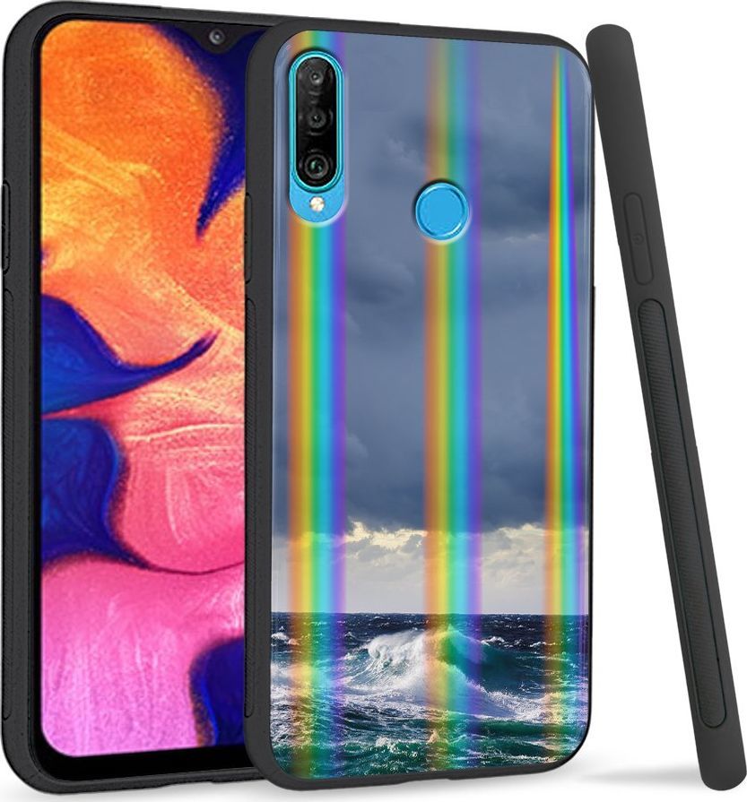 Super Fashion Etui Rainbow Series na Huawei P30 Lite Fale na morzu 1