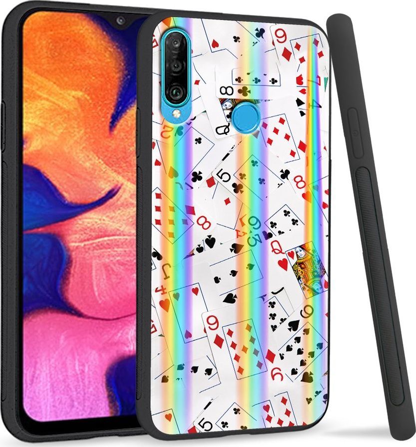 Super Fashion Etui Rainbow Series na Huawei P30 Lite Talia kart 1