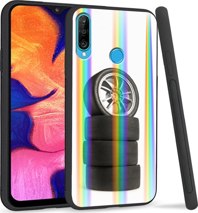 Super Fashion Etui Rainbow Series na Huawei P30 Lite Opony 1