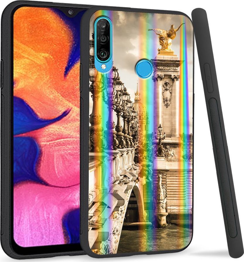 Super Fashion Etui Rainbow Series na Huawei P30 Lite Stary most 1