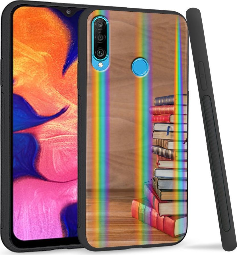 Super Fashion Etui Rainbow Series na Huawei P30 Lite Książki 1