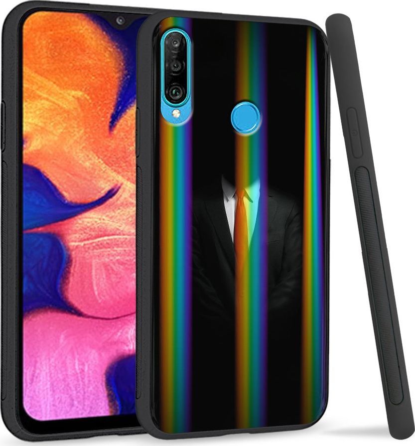 Super Fashion Etui Rainbow Series na Huawei P30 Lite Man in Black 1