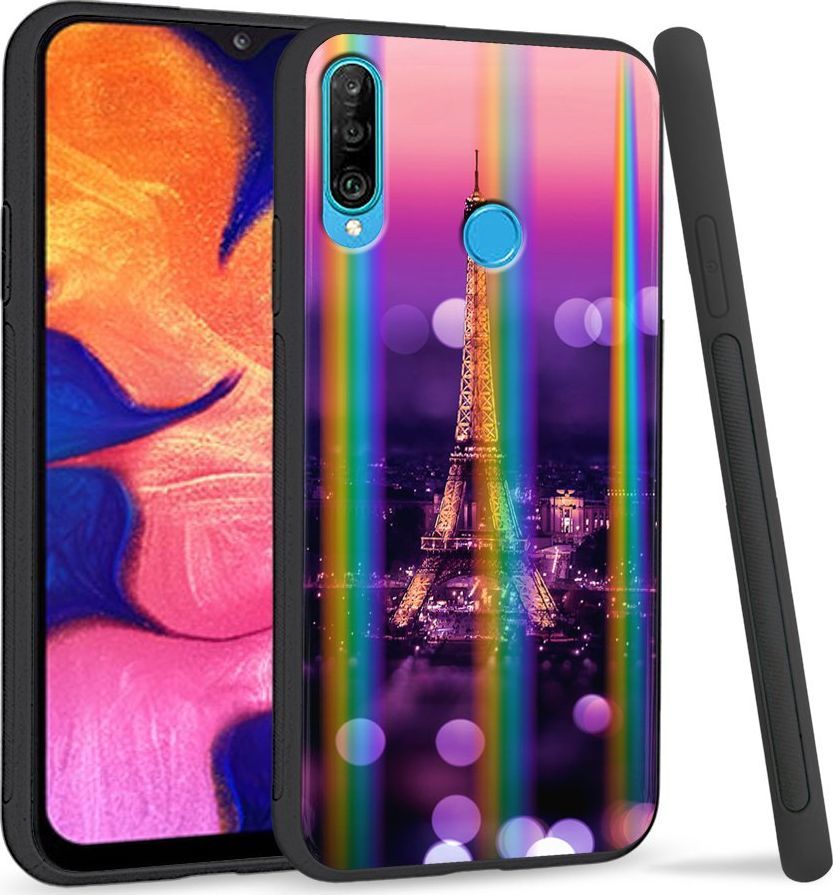 Super Fashion Etui Rainbow Series na Huawei P30 Lite Kocham Paryż 1
