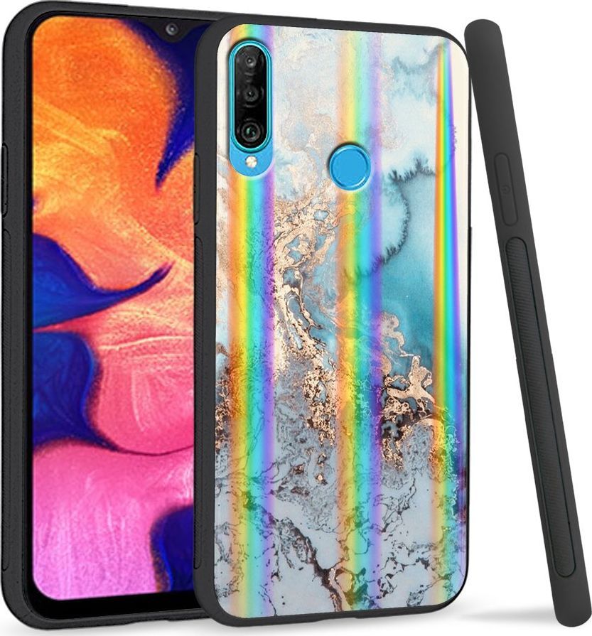 Super Fashion Etui Rainbow Series na Huawei P30 Lite Abstrakcja 1