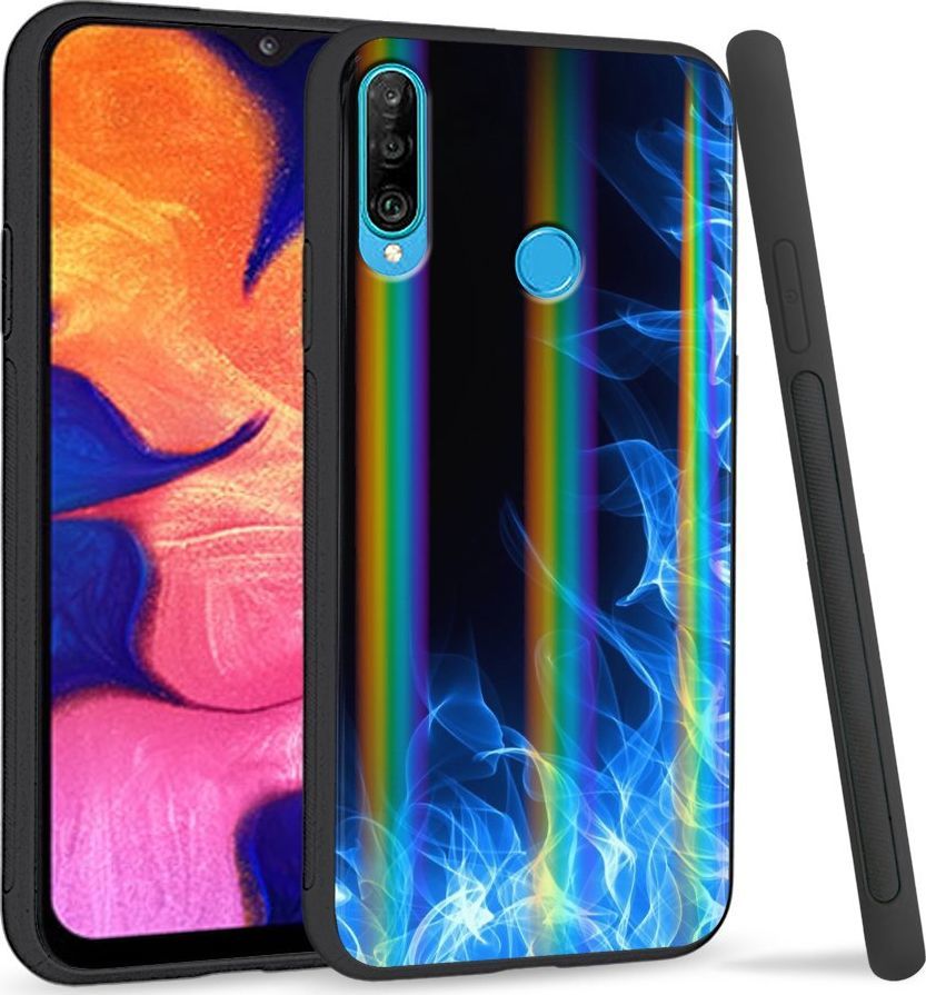 Super Fashion Etui Rainbow Series na Huawei P30 Lite Niebieski Podmuch 1
