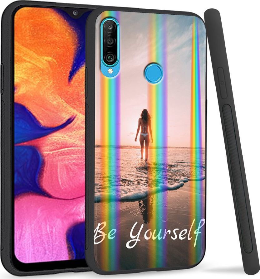 Super Fashion Etui Rainbow Series na Huawei P30 Lite Be Yourself 1