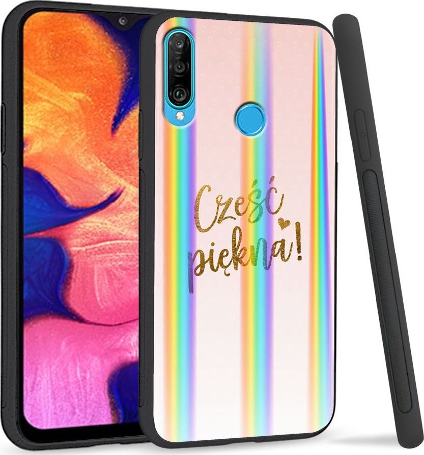 Super Fashion Etui Rainbow Series na Huawei P30 Lite Cześć Piękna 1