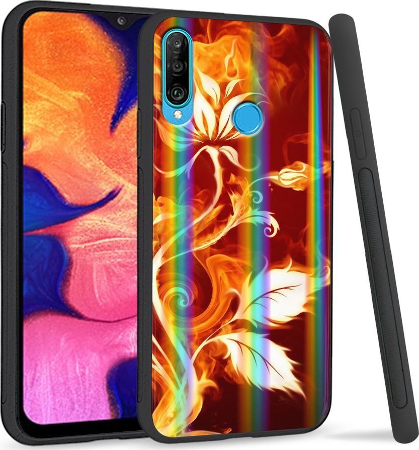Super Fashion Etui Rainbow Series na Huawei P30 Lite Frozen Flower 1