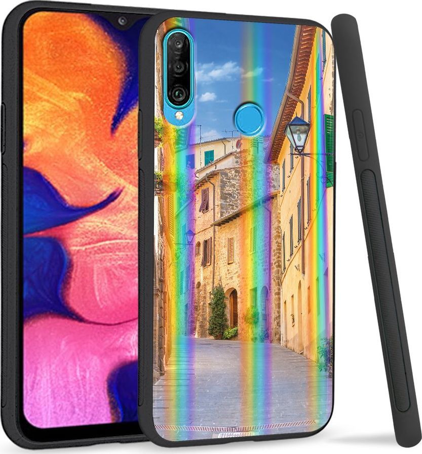 Super Fashion Etui Rainbow Series na Huawei P30 Lite Kolory miasta 1