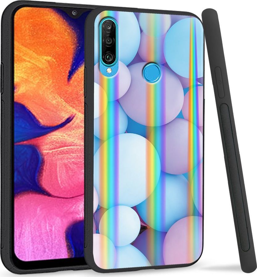 Super Fashion Etui Rainbow Series na Huawei P30 Lite Pastelowe balony 1