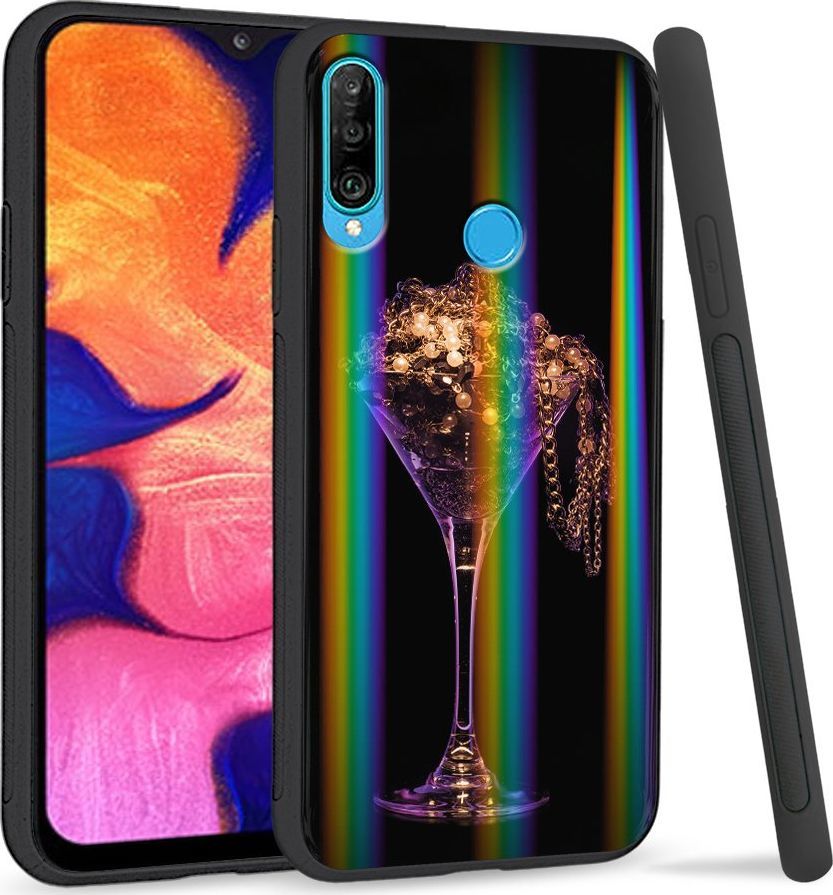 Super Fashion Etui Rainbow Series na Huawei P30 Lite Złoto 1