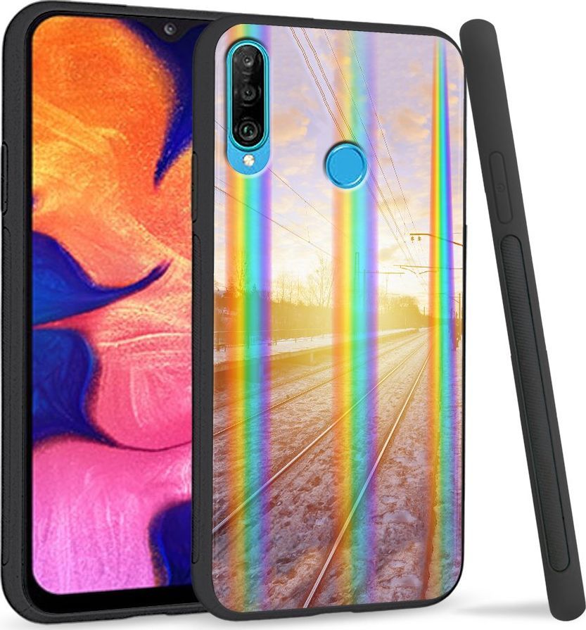Super Fashion Etui Rainbow Series na Huawei P30 Lite Wschód słońca 1