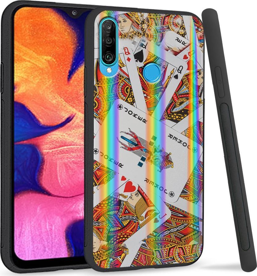 Super Fashion Etui Rainbow Series na Huawei P30 Lite Karty 1