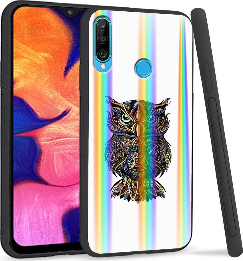 Super Fashion Etui Rainbow Series na Huawei P30 Lite Sowa 1