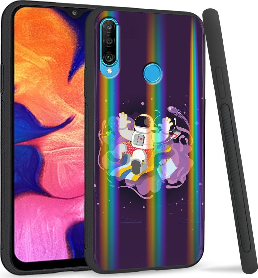 Super Fashion Etui Rainbow Series na Huawei P30 Lite Kosmonauta 1