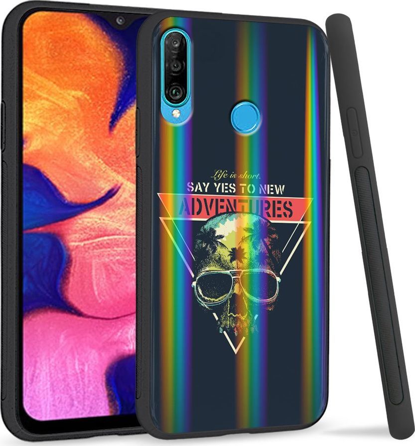 Super Fashion Etui Rainbow Series na Huawei P30 Lite życie krótkie 1