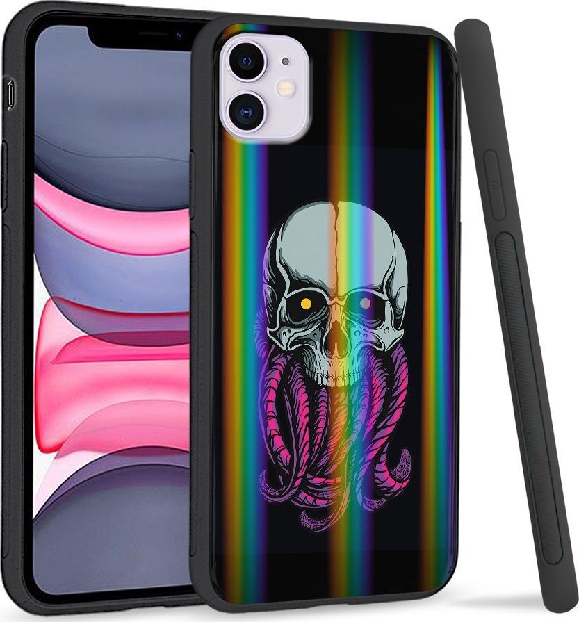 Super Fashion Etui Rainbow Series na Apple iPhone 11 Starszna czaska 1