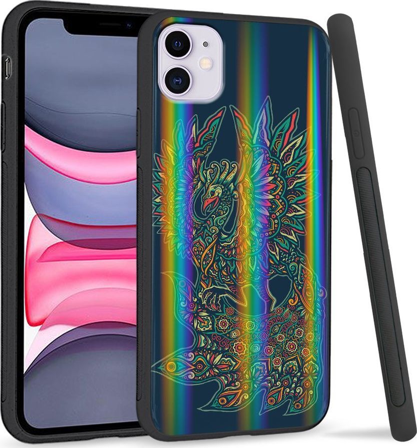 Super Fashion Etui Rainbow Series na Apple iPhone 11 Kolporowe ptaki 1