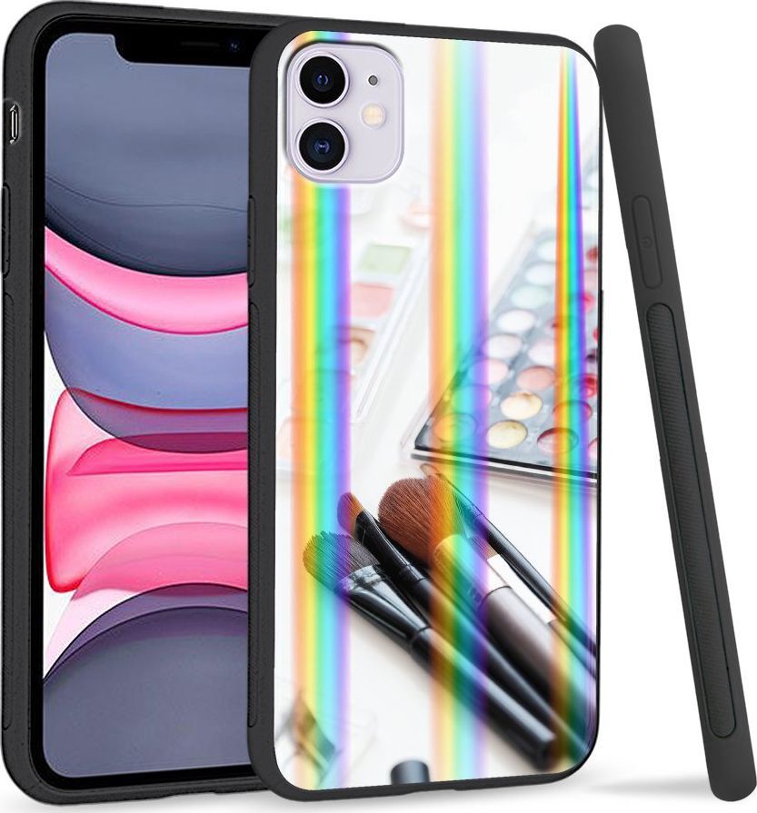 Super Fashion Etui Rainbow Series na Apple iPhone 11 Makijaż 1