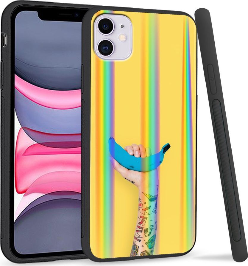 Super Fashion Etui Rainbow Series na Apple iPhone 11 Niebieski banan 1