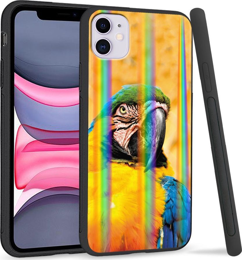 Super Fashion Etui Rainbow Series na Apple iPhone 11 Papuga 1