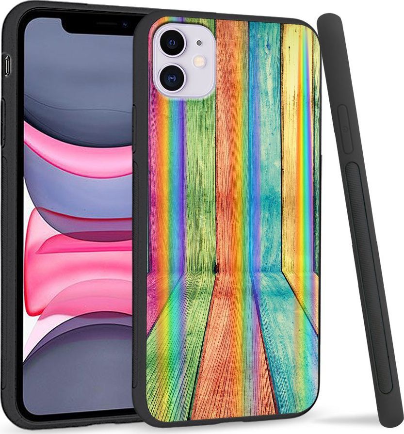 Super Fashion Etui Rainbow Series na Apple iPhone 11 Kolorowe deski 1