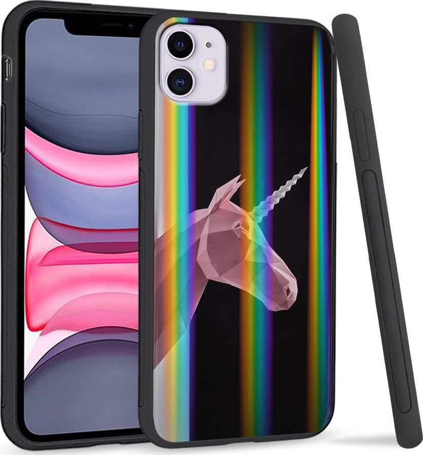 Super Fashion Etui Rainbow Series na Apple iPhone 11 Jednorożec 3D 1