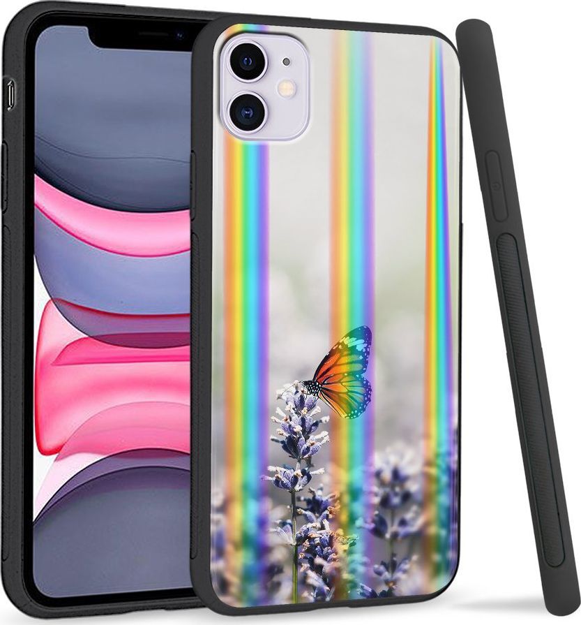 Super Fashion Etui Rainbow Series na Apple iPhone 11 Motyl 1