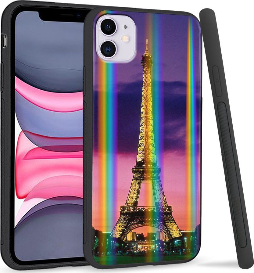 Super Fashion Etui Rainbow Series na Apple iPhone 11 Wieża Eiffla 1