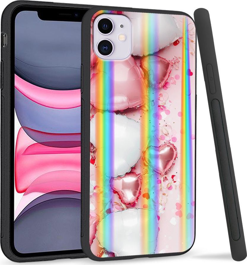 Super Fashion Etui Rainbow Series na Apple iPhone 11 Baloon Hearts 1