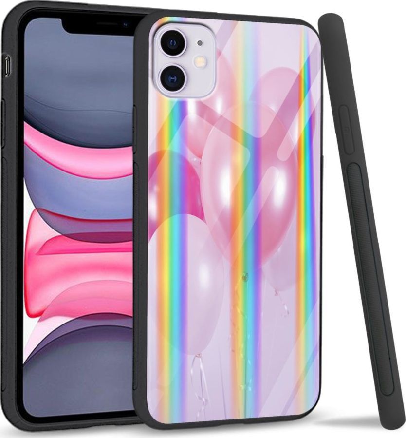 Super Fashion Etui Rainbow Series na Apple iPhone 11 Pink Balloons 1