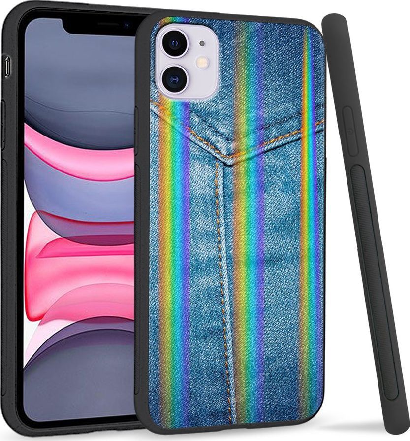 Super Fashion Etui Rainbow Series na Apple iPhone 11 Jeans Pocket 1