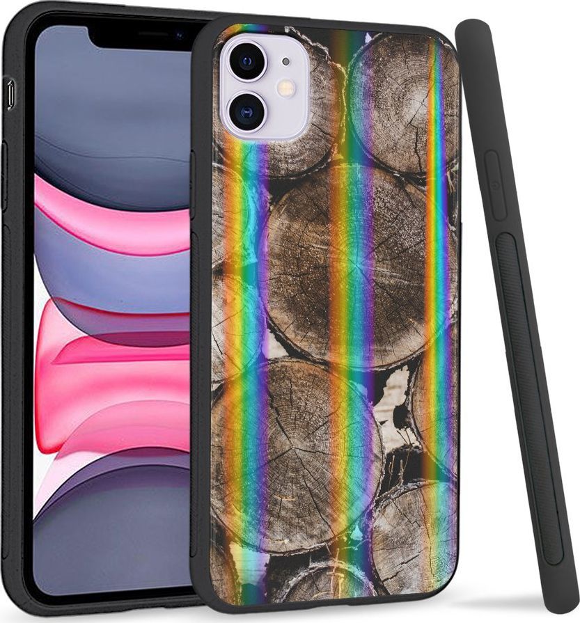 Super Fashion Etui Rainbow Series na Apple iPhone 11 Drewno 1
