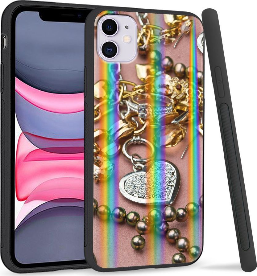 Super Fashion Etui Rainbow Series na Apple iPhone 11 Złoto i srebro 1