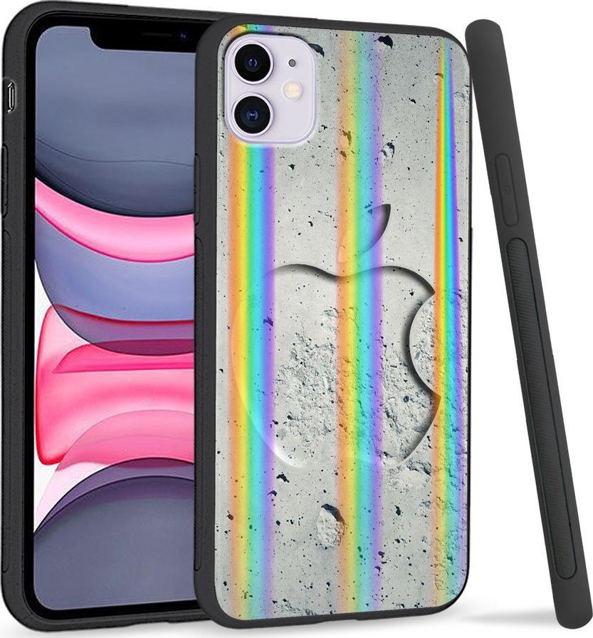 Super Fashion Etui Rainbow Series na Apple iPhone 11 Kamienny Apple 1
