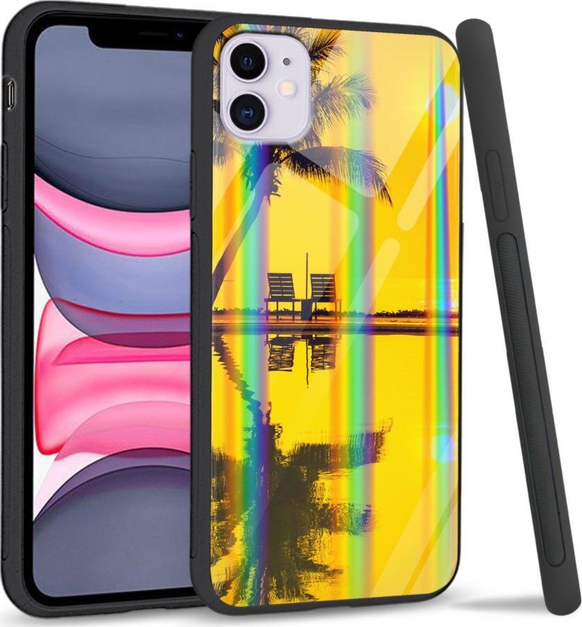 Super Fashion Etui Rainbow Series na Apple iPhone 11 Yellow sunset 1