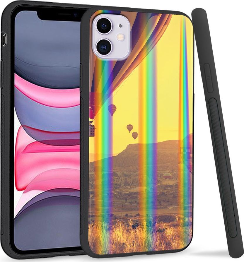 Super Fashion Etui Rainbow Series na Apple iPhone 11 Lot balonem 1