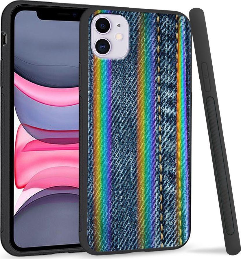 Super Fashion Etui Rainbow Series na Apple iPhone 11 Jeans 1