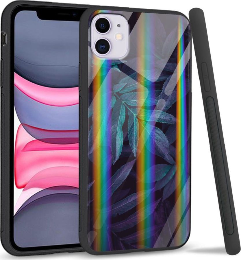 Super Fashion Etui Rainbow Series na Apple iPhone 11 Night leaves 1