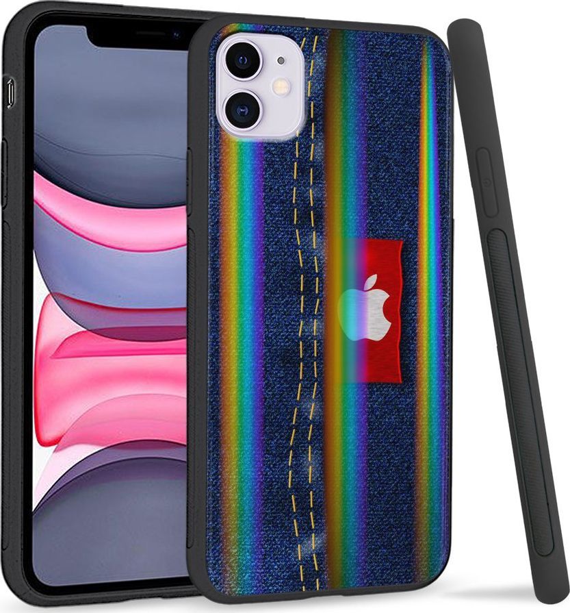 Super Fashion Etui Rainbow Series na Apple iPhone 11 Jeans Apple 1