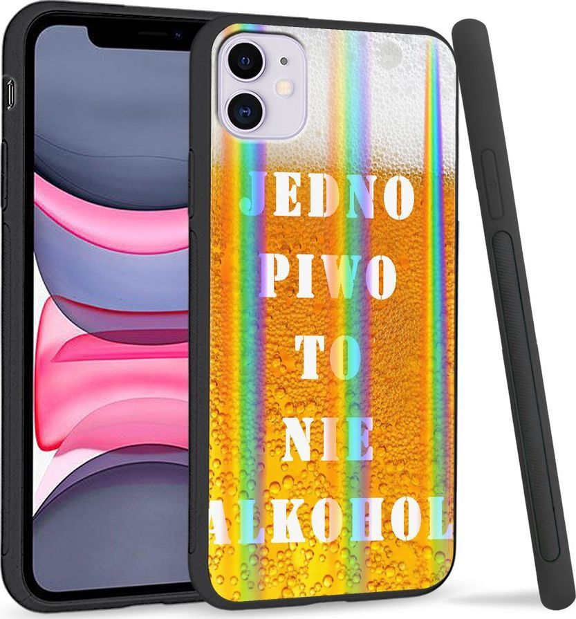 Super Fashion Etui Rainbow Series na Apple iPhone 11 Jedno piwo to nie alkohol 1