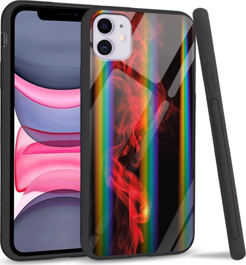 Super Fashion Etui Rainbow Series na Apple iPhone 11 Red smoke 1